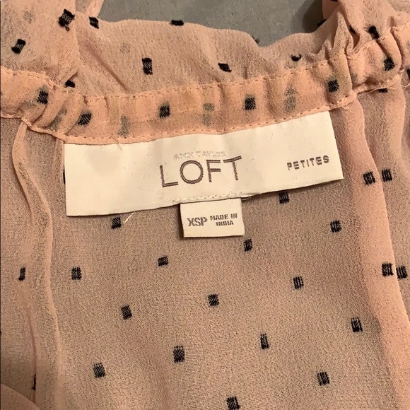 LOFT sleeveless ruffle v-neck blouse - Picture 5 of 6